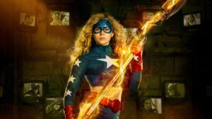Brec Bassinger Yvette Monreal Cameron Gellman Amy Smart Trae Romano Anjelika Washington Luke Wilson Meg DeLacy and Joel McHale 4K HD Stargirl Season 3 Wallpapers